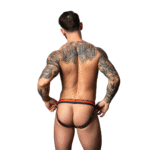 Male Power Jock mit weißem Marmormuster – Bild 13