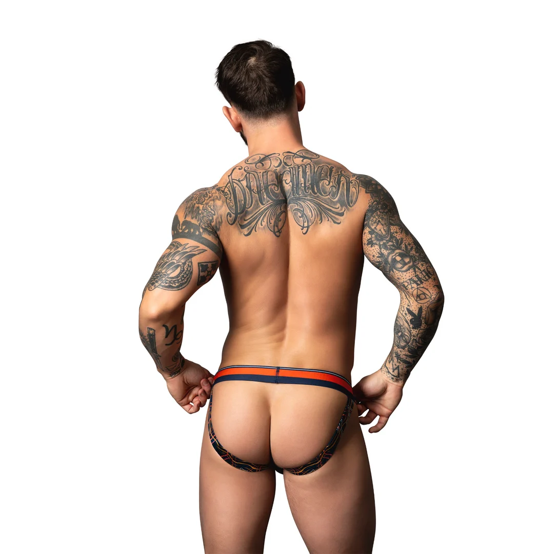 Male Power Jock mit weißem Marmormuster – Bild 13