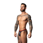 Male Power Jock mit weißem Marmormuster – Bild 14