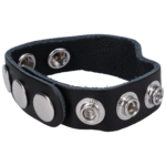 Doc Johnson The Leather 5 Snap Cockring – Bild 5