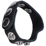 Doc Johnson The Leather 5 Snap Cockring – Bild 2