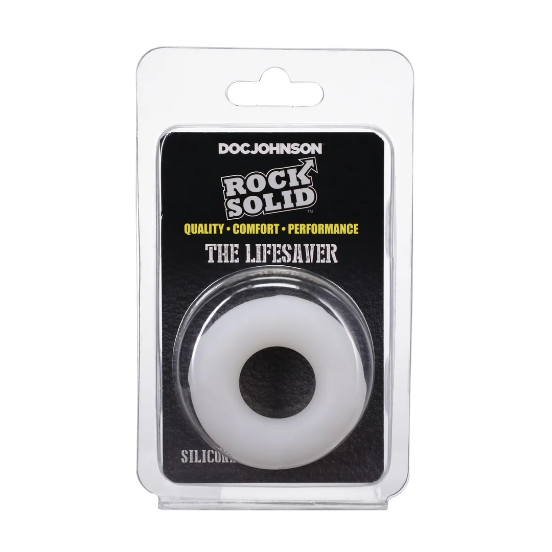 3700-34-CD-2 Nicht vibrierender Penisring aus weichem Silikon – Lifesaver – Bild 1