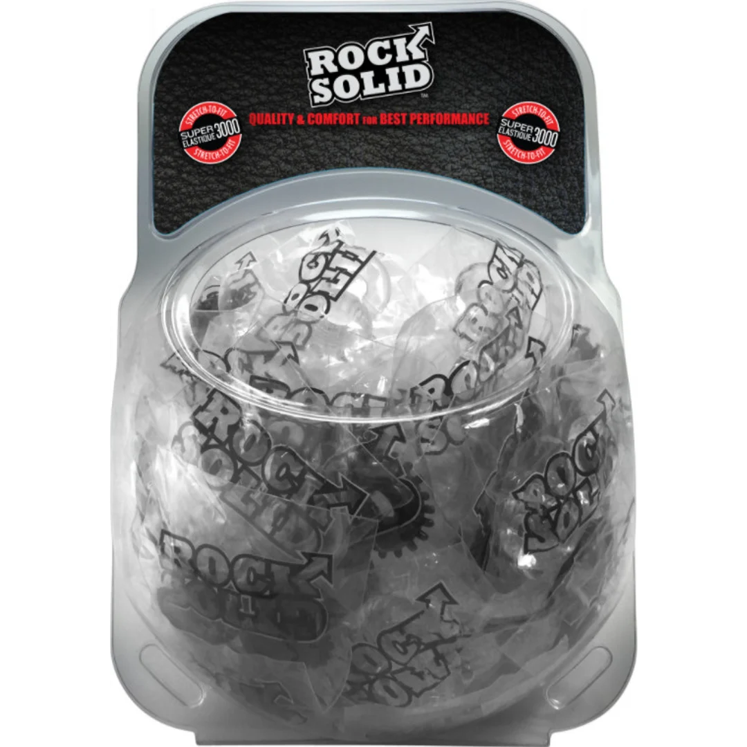 3700-71-BX Nicht vibrierender Cockring aus dehnbarem TPE – Clambowl – Bild 1