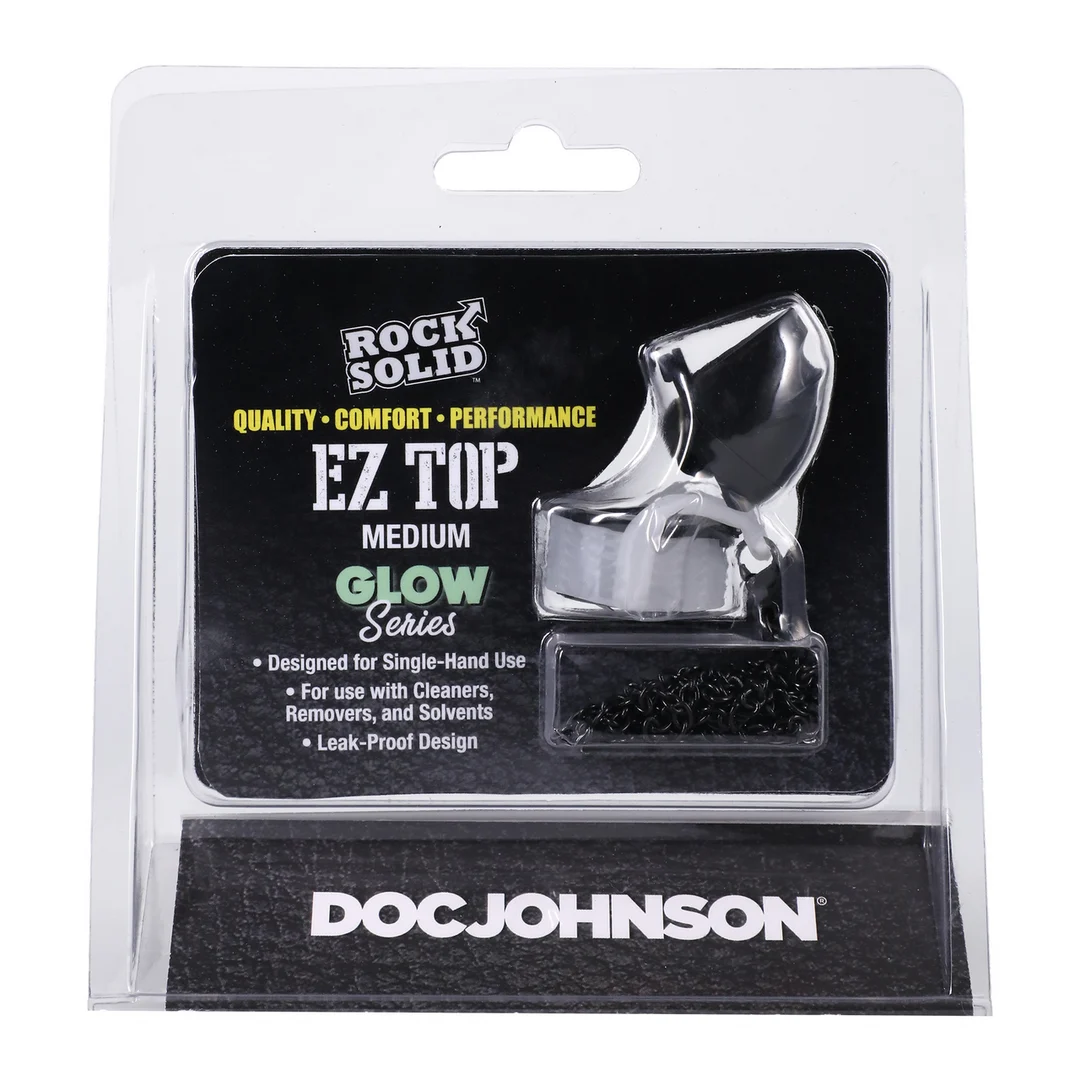 3702-04-CD-2 Doc Johnson Rock Solid EZ Top Verschluss Medium Glow in the Dark – Bild 1