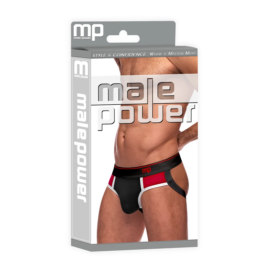 395265BRLX-2 Herren Jockstrap im Retro Sportlook für eine betonte Silhouette – Male Power – Bild 1