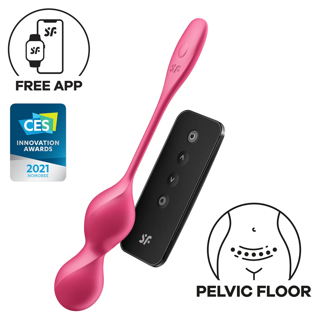 Toy für Paare mit Fernbedienung – Love Birds 2 – Kegelübungen und G Punkt Stimulation – Rosa – Bild 5