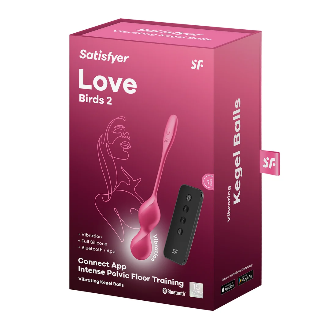 4002941-2 Toy für Paare mit Fernbedienung – Love Birds 2 – Kegelübungen und G Punkt Stimulation – Rosa – Bild 1