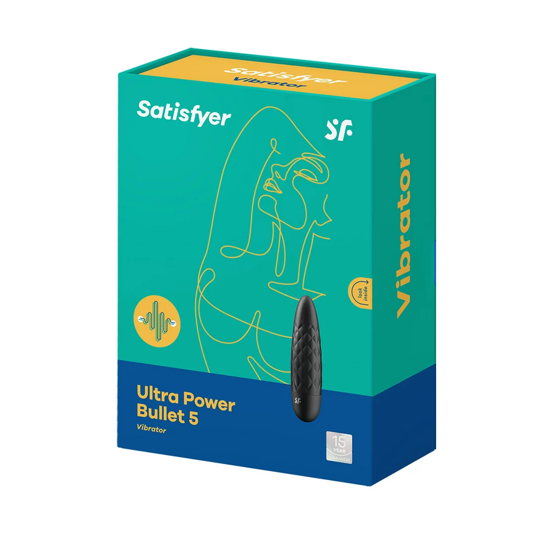 4007779-2 Satisfyer Mini Vibrator mit gezielter Spitze und Noppenstruktur, schwarz – Bild 1