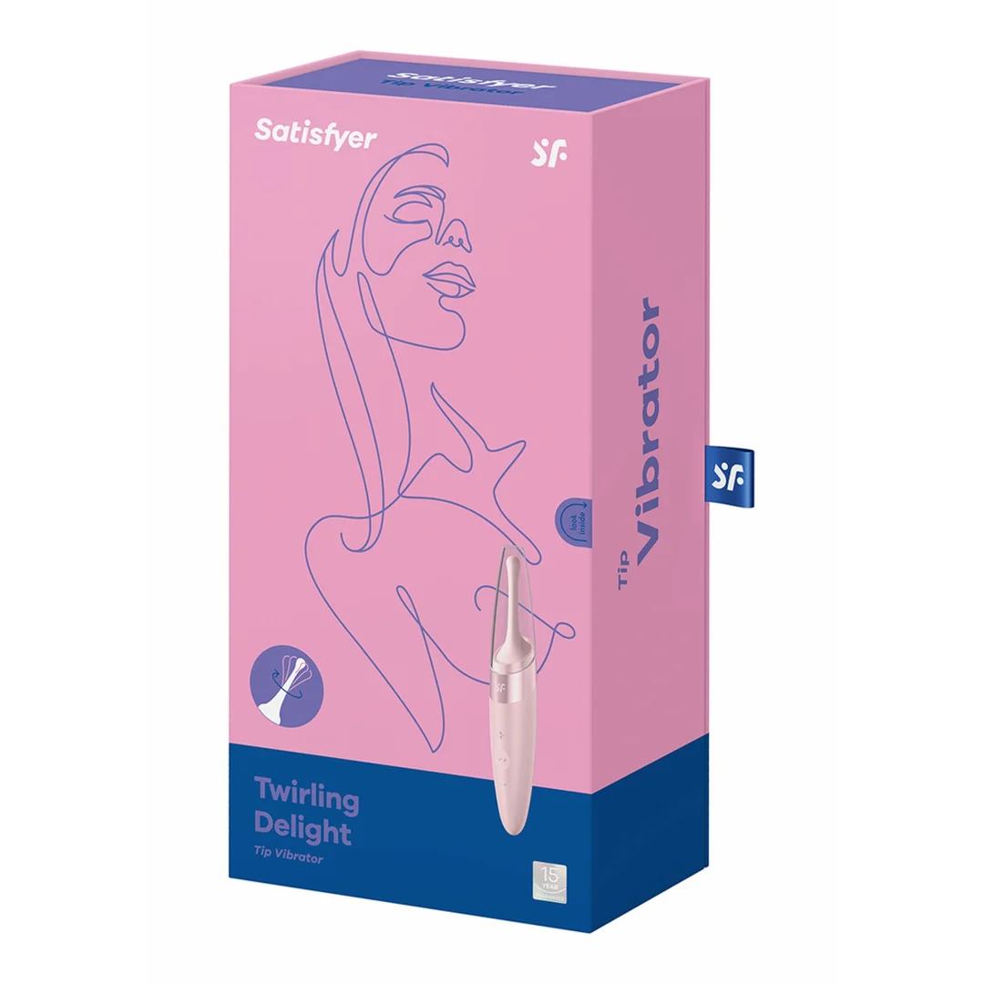 Satisfyer Bullet Vibrator mit rotierender Spitze – Altrosa – Bild 1