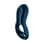 Vibrierender Cockring mit zusätzlicher Stimulation – Epic Duo Ring – Doppelt vibrierender Cockring – Dunkelblau – Bild 5