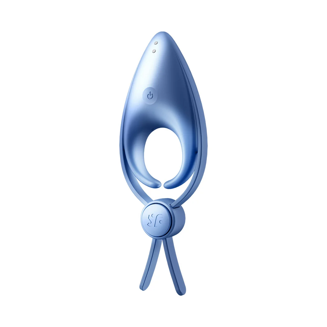 Satisfyer Sniper vibrierender Penisring in Blaugrau – Bild 3