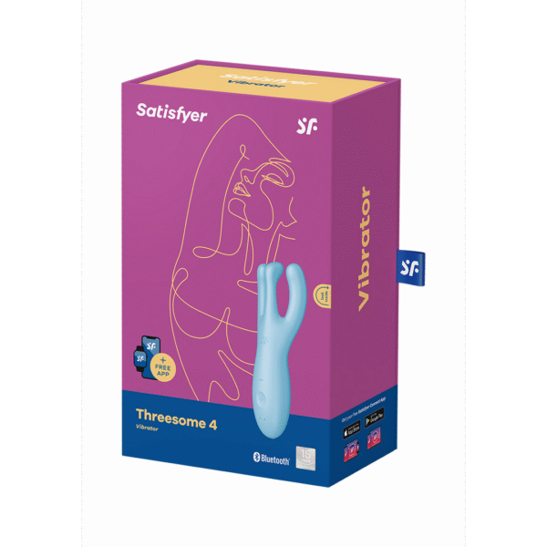 Satisfyer Threesome 4Plus blauer Auflegevibrator mit App