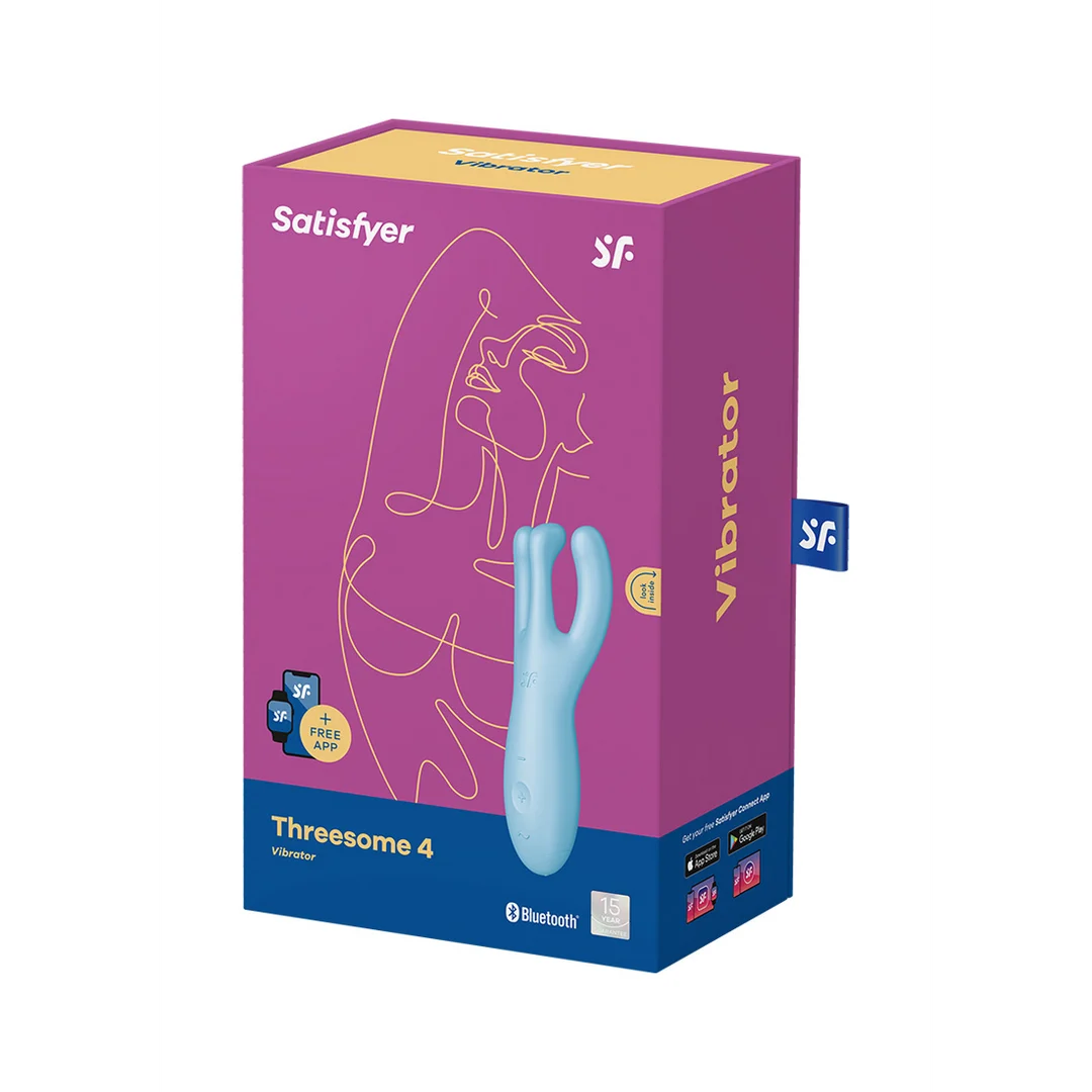 Satisfyer Threesome 4Plus blauer Auflegevibrator mit App – Bild 1