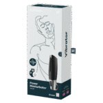 Vibrierender Masturbator mit Ringgriff – Schwarz