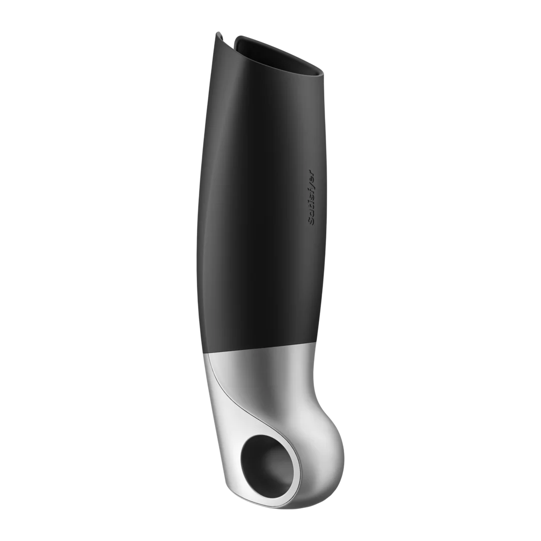 Vibrierender Masturbator mit Ringgriff – Schwarz – Bild 3