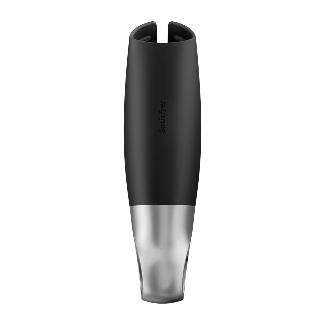Vibrierender Masturbator mit Ringgriff – Schwarz – Bild 4