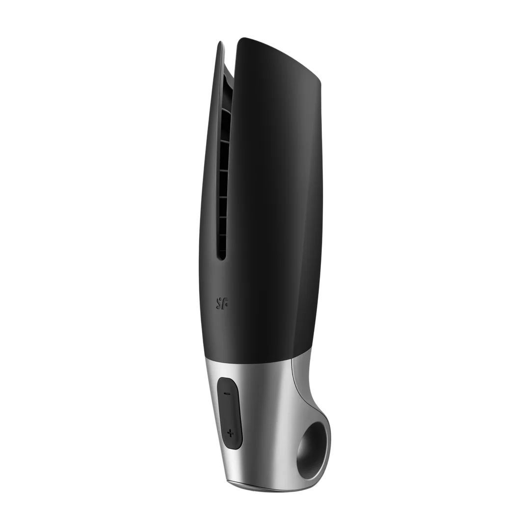 Vibrierender Masturbator mit Ringgriff – Schwarz – Bild 5