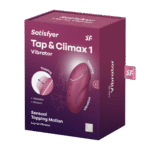 Satisfyer Klitorisvibrator mit 11 Klopf und Vibrationsprogrammen – Tap en Climax 1