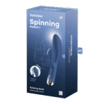 Satisfyer Rabbit Vibrator mit rotierendem Kopf und kraftvollen Vibrationen, Blau