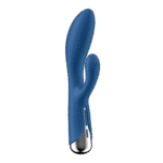 Satisfyer Rabbit Vibrator mit rotierendem Kopf und kraftvollen Vibrationen, Blau – Bild 3