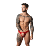 Male Power Open Ring String mit kobaltblauem Cockring – Bild 2