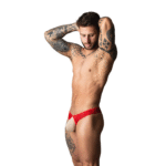 Male Power Open Ring String mit kobaltblauem Cockring – Bild 3