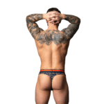 Male Power Tanga mit weißem Marmordruck – Bild 9