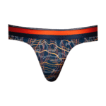 Male Power Tanga mit weißem Marmordruck – Bild 10