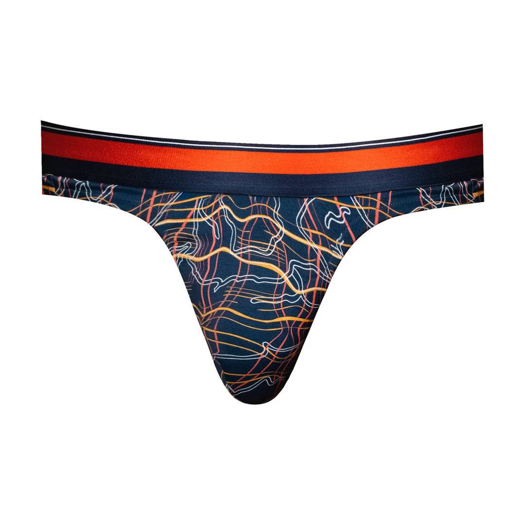 Male Power Tanga mit weißem Marmordruck – Bild 10