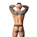 Male Power Tanga mit weißem Marmordruck – Bild 13