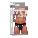 Male Power Panel Thong L/XL schwarz und rot – Bild 13