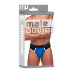 Male Power Panel Thong L/XL schwarz und rot – Bild 7