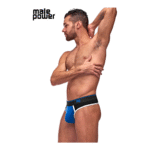 Male Power Panel Thong L/XL schwarz und rot – Bild 8