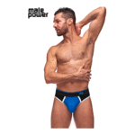 Male Power Panel Thong L/XL schwarz und rot – Bild 12