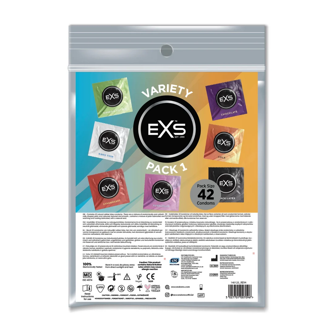 Kondom Mixpaket – 42 Stück – EXS – Bild 2