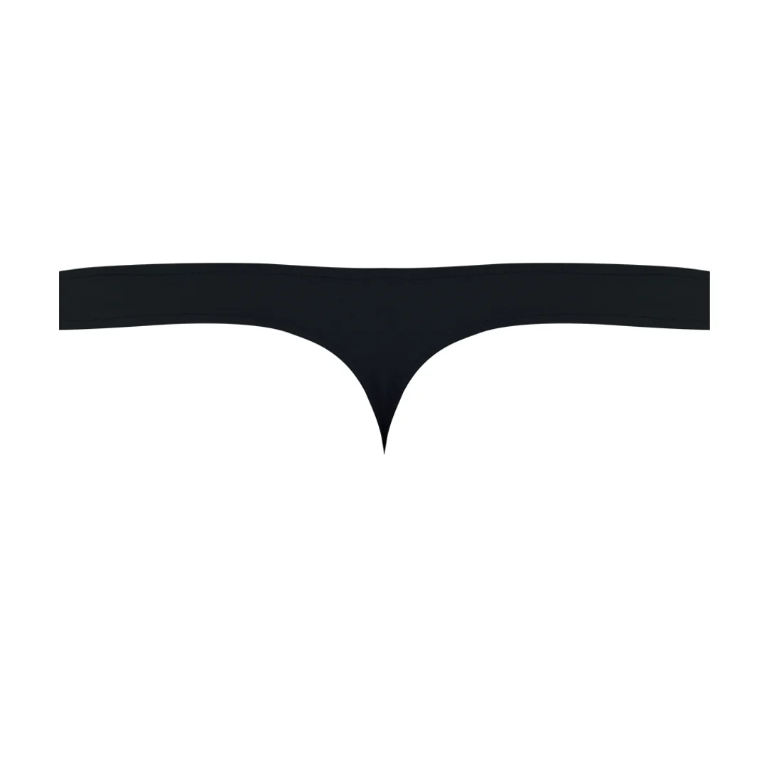 Male Power Satin Spandex Bong String, Schwarz – Bild 11
