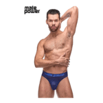 Herrenstring mit bequemem T Back und zweifarbigem Bund von Male Power – Bild 5