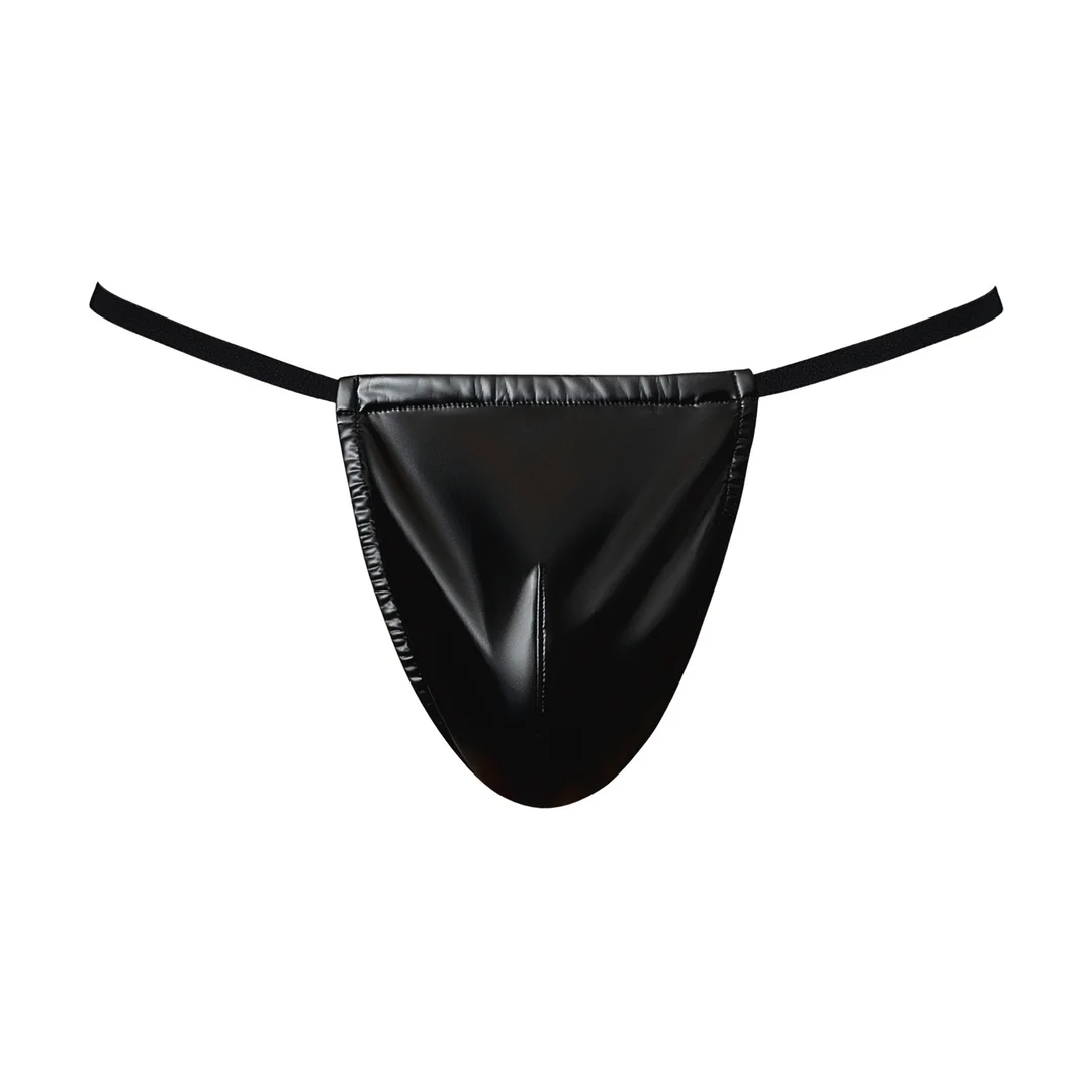 Male Power Wetlook G String in Schwarz – Bild 2