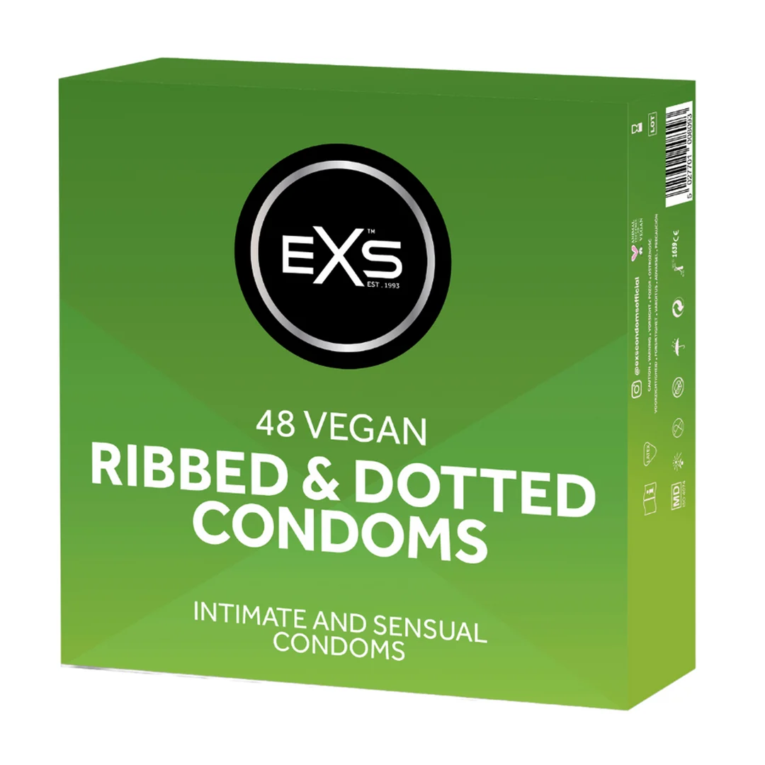 EXS Ribbed and Dotted Kondome, 48 Stück – Bild 3
