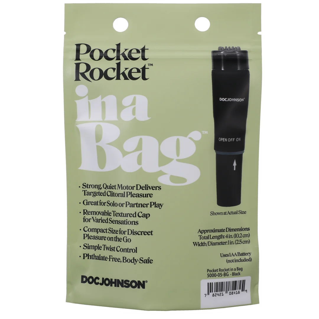 Mini Vibrator – gezielte klitorale Stimulation – Doc Johnson Pocket Rocket Doc Johnson – Bild 2