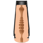 Realistischer Masturbator mit Quetschplatte – Vanilla – Bild 6