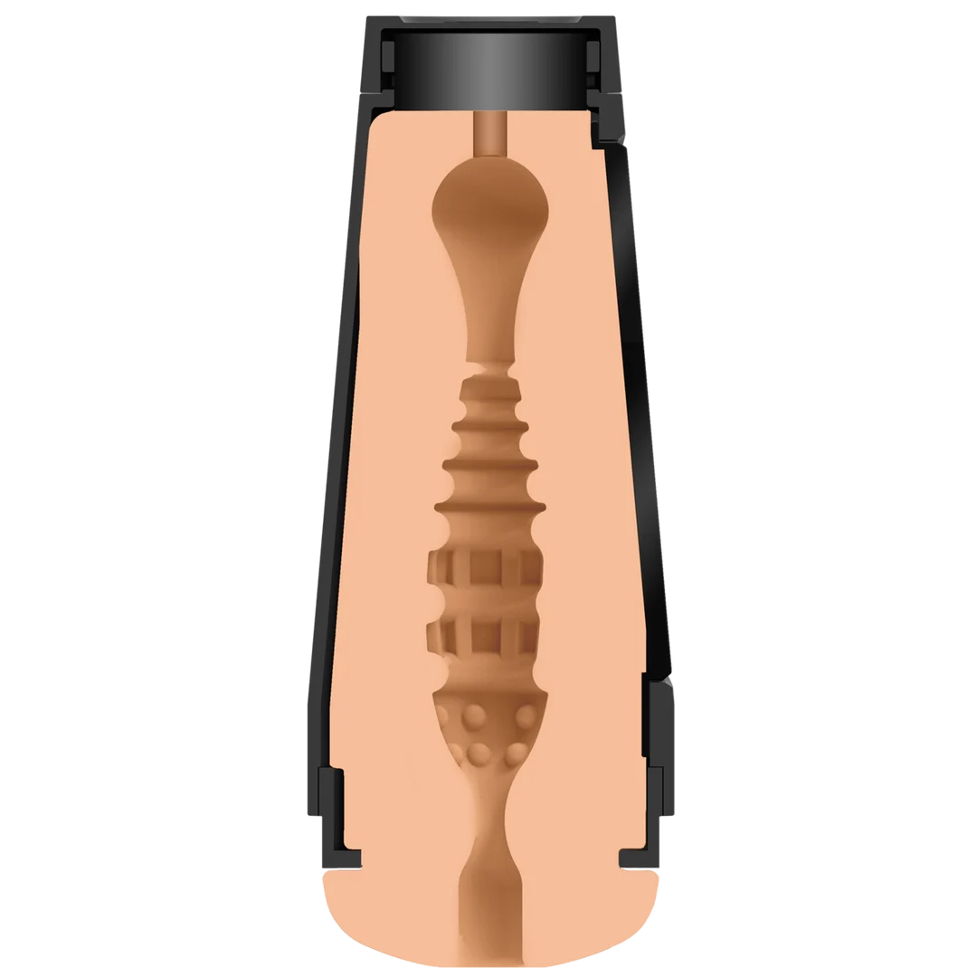Realistischer Masturbator mit Quetschplatte – Vanilla – Bild 6