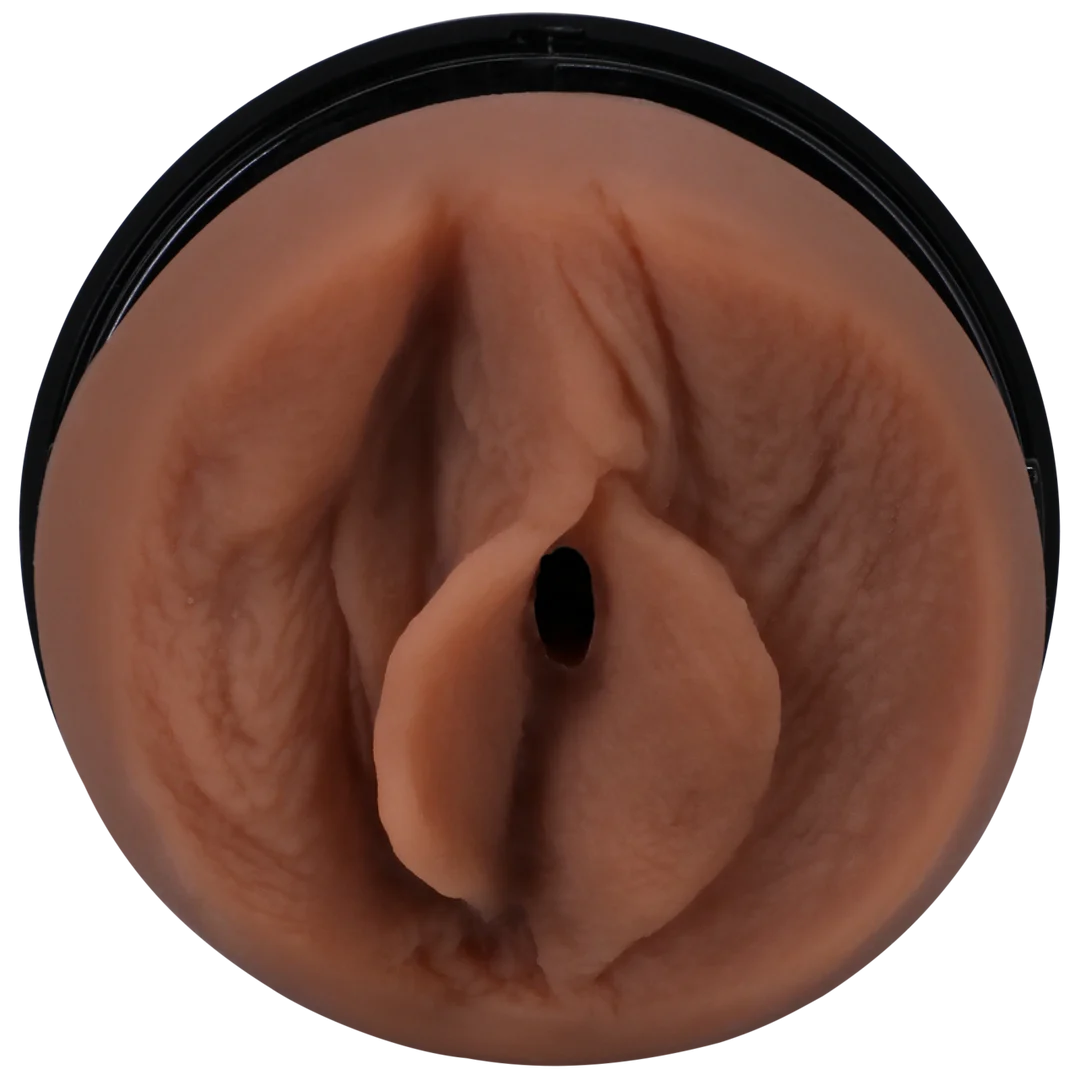 Vaginal Masturbator mit realistischer Textur in Caramel – Bild 5