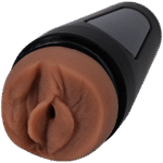 Vaginal Masturbator mit realistischer Textur in Caramel – Bild 2