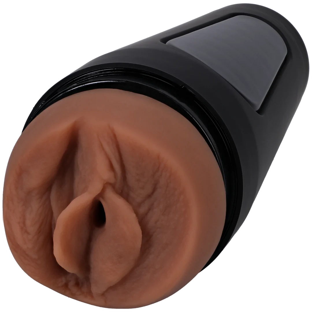 Vaginal Masturbator mit realistischer Textur in Caramel – Bild 2