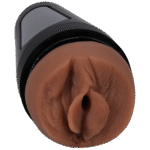 Vaginal Masturbator mit realistischer Textur in Caramel – Bild 3