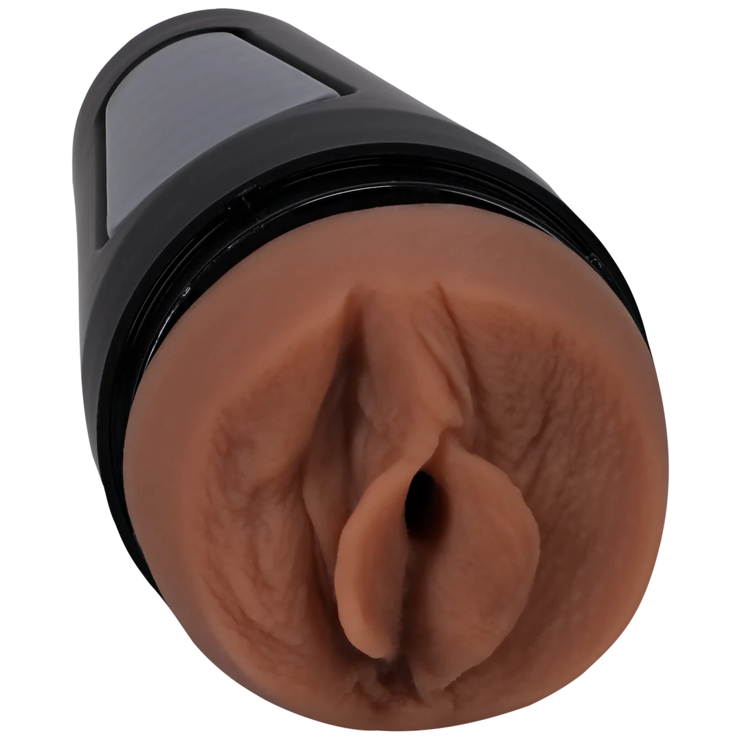 Vaginal Masturbator mit realistischer Textur in Caramel – Bild 3