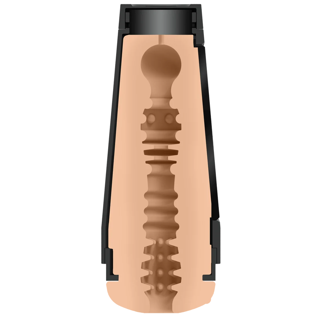 Vaginalmasturbator mit angenehm warmem Material – Vanilla – Bild 4