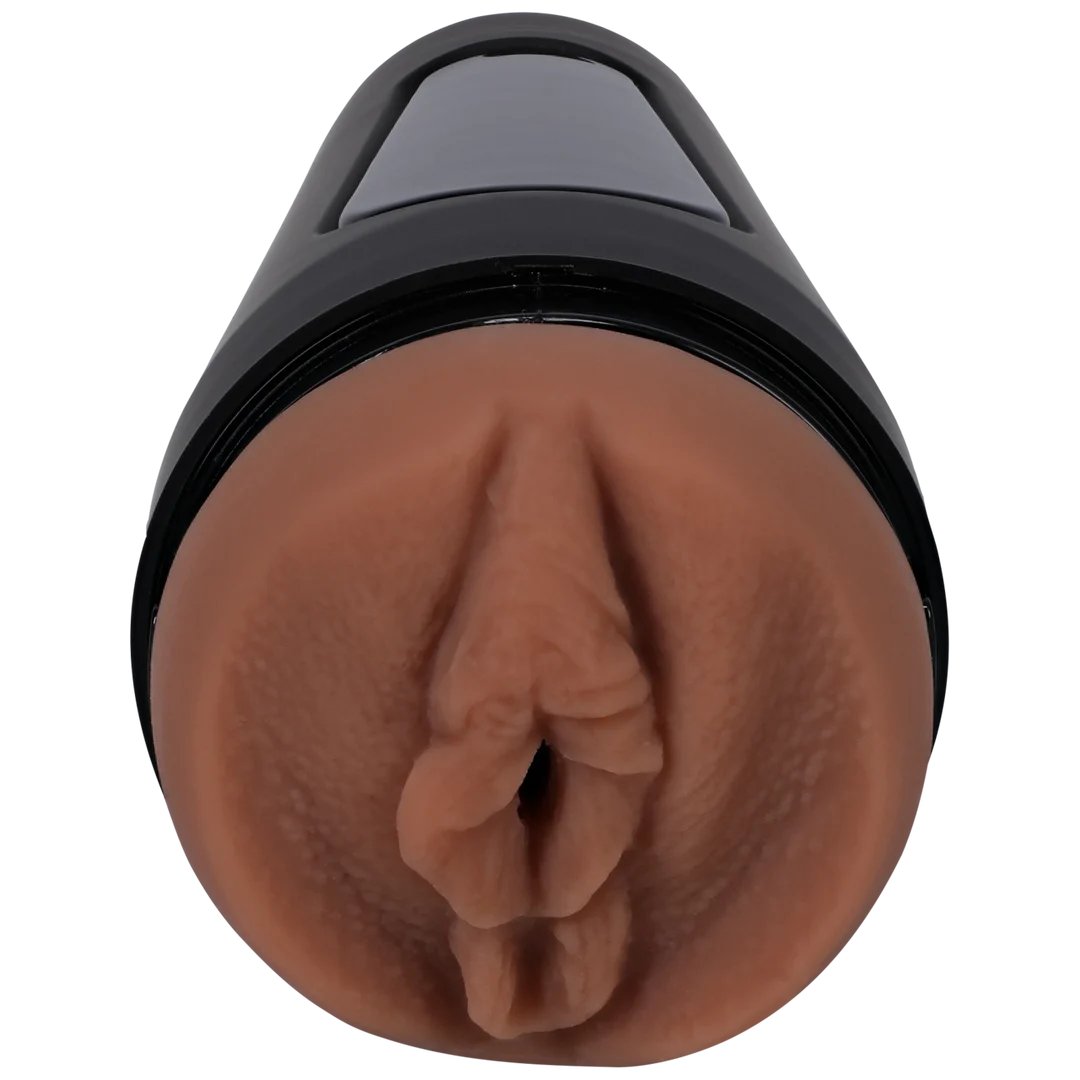Vaginal Masturbator mit harter Außenhülle in Vanille – Bild 4