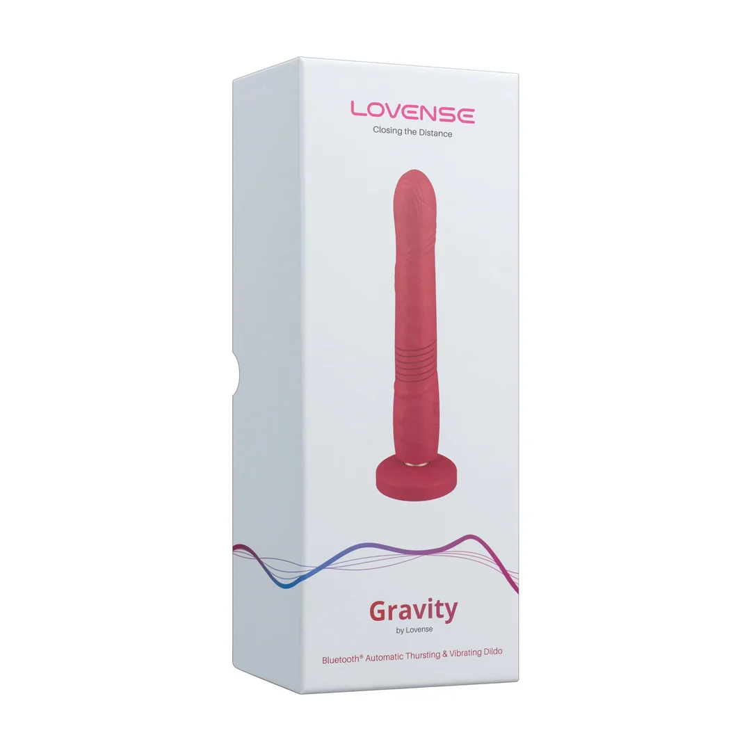 6972677430104-2 Vibrator | appgesteuerte Stoßbewegung und Vibration | Lovense, rot Lovense – Bild 1